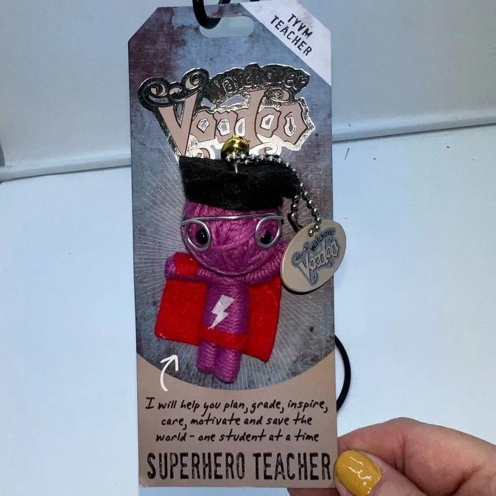 Watch Over Voodoo Superhero Teacher Charm Doll